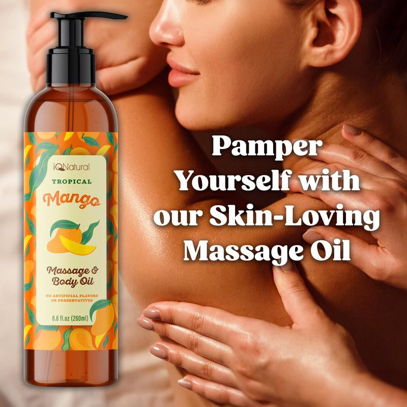 Mango Massage Oils, Massage Oils for Massage Therapy, Tropical Massage Oil, Hydrating Massage Oil–8Oz