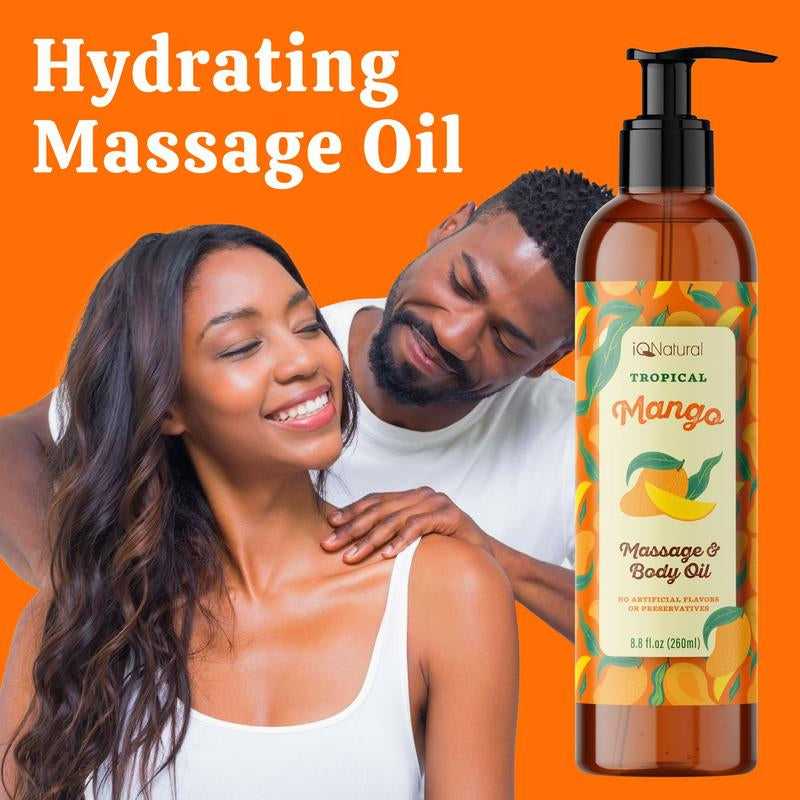 Mango Massage Oils, Massage Oils for Massage Therapy, Tropical Massage Oil, Hydrating Massage Oil–8Oz