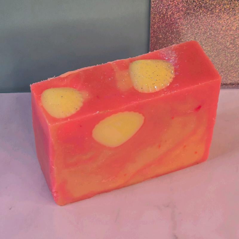 Peach, Peony & Pearl Organic Cold Process Swirl Soap. Handmade All Natural Handcrafted Soap. Cute Swirl Soap Bar. Yoni Soap Bar. Handmade Soap Natural Skincare Cleansing Moisturizing Body Wash. All Natural Skincare Butter Moisturizing Bar Soap
