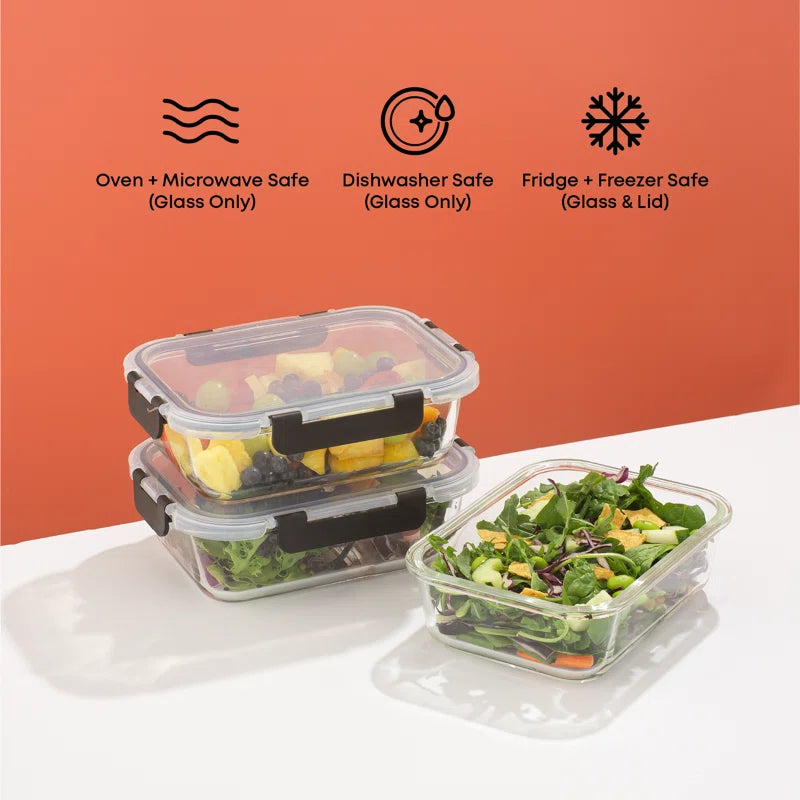 10-Piece Glass Food Storage Container