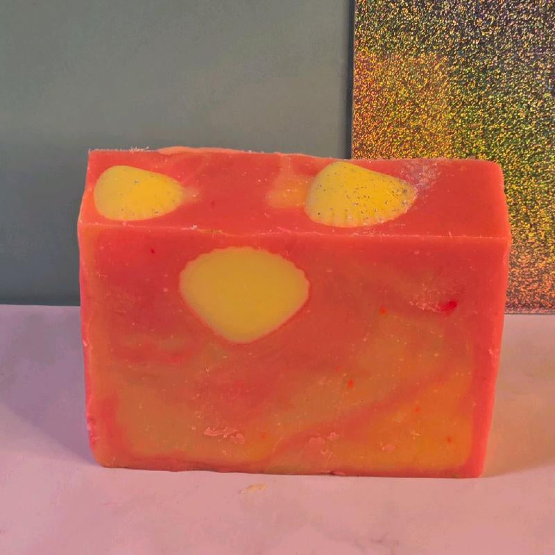 Peach, Peony & Pearl Organic Cold Process Swirl Soap. Handmade All Natural Handcrafted Soap. Cute Swirl Soap Bar. Yoni Soap Bar. Handmade Soap Natural Skincare Cleansing Moisturizing Body Wash. All Natural Skincare Butter Moisturizing Bar Soap