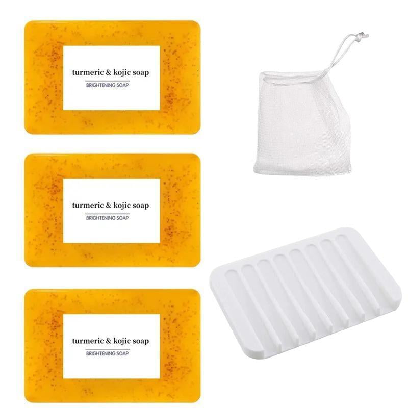 Turmeric Kojic Soap, Soap, Face Cleansing Soap, Turmeric Face and Body Soap, Kojic Face and Body Soap