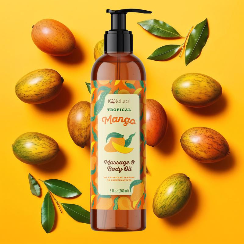 Mango Massage Oils, Massage Oils for Massage Therapy, Tropical Massage Oil, Hydrating Massage Oil–8Oz