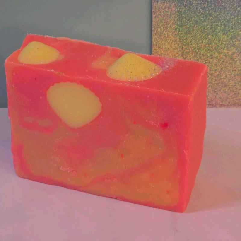 Peach, Peony & Pearl Organic Cold Process Swirl Soap. Handmade All Natural Handcrafted Soap. Cute Swirl Soap Bar. Yoni Soap Bar. Handmade Soap Natural Skincare Cleansing Moisturizing Body Wash. All Natural Skincare Butter Moisturizing Bar Soap