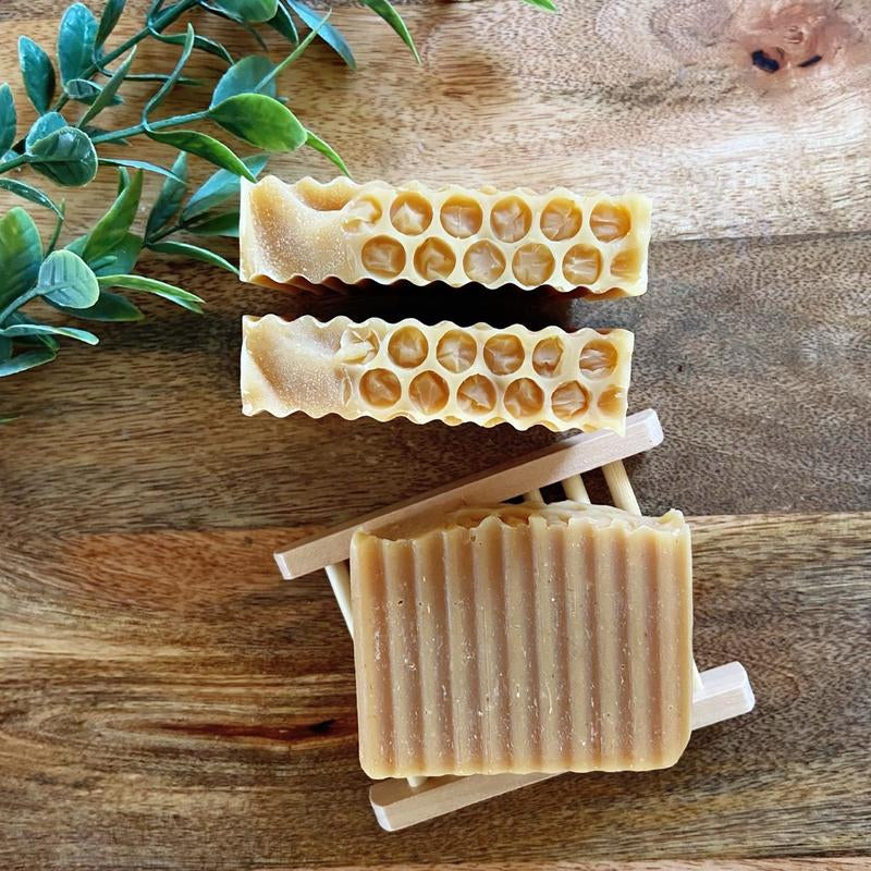 Honey Oat Soap Bar - Handmade Soap, Homemade Soap, Natural Soap, Palm Free Soap, Cold Process Soap, Artisan Soap, Essential Oil Soap