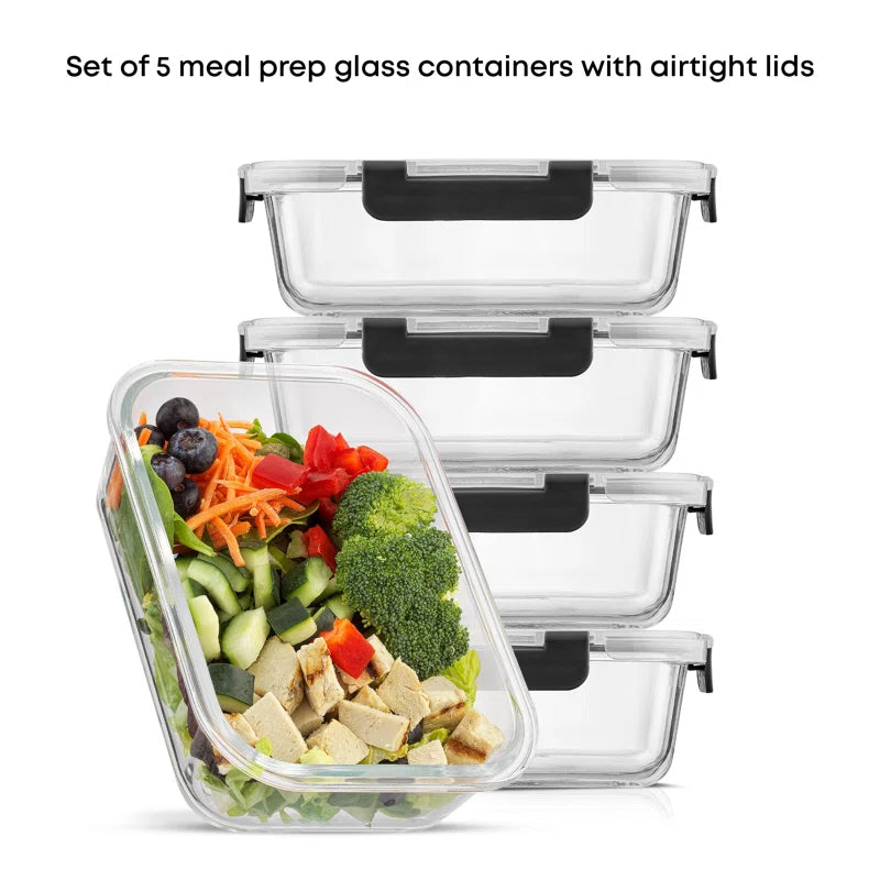 10-Piece Glass Food Storage Container