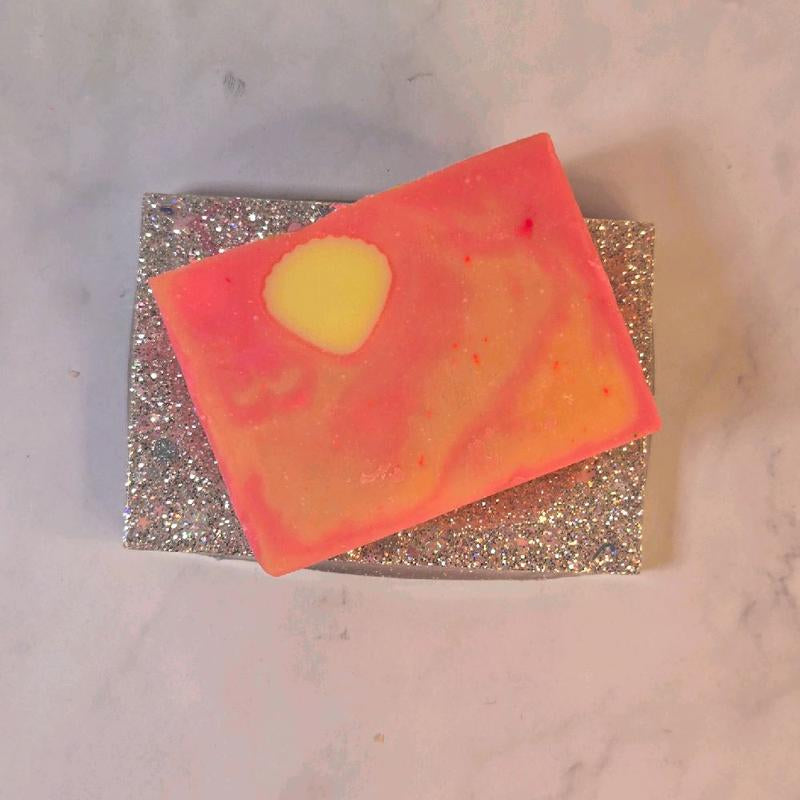 Peach, Peony & Pearl Organic Cold Process Swirl Soap. Handmade All Natural Handcrafted Soap. Cute Swirl Soap Bar. Yoni Soap Bar. Handmade Soap Natural Skincare Cleansing Moisturizing Body Wash. All Natural Skincare Butter Moisturizing Bar Soap