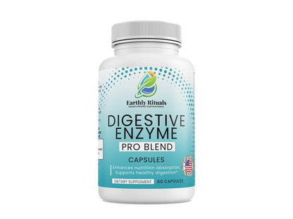 Digestive Enzyme Pro Blend - Enhance Nutrition Absorption + Supports Digestion Supplement Edible Capsule