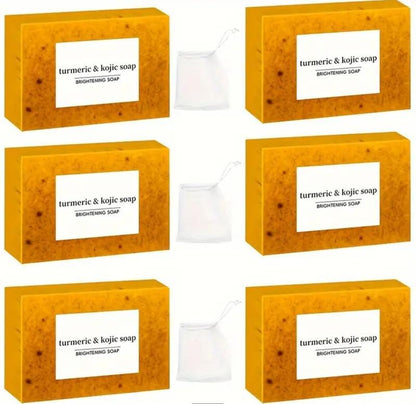 Turmeric Kojic Soap, Soap, Face Cleansing Soap, Turmeric Face and Body Soap, Kojic Face and Body Soap
