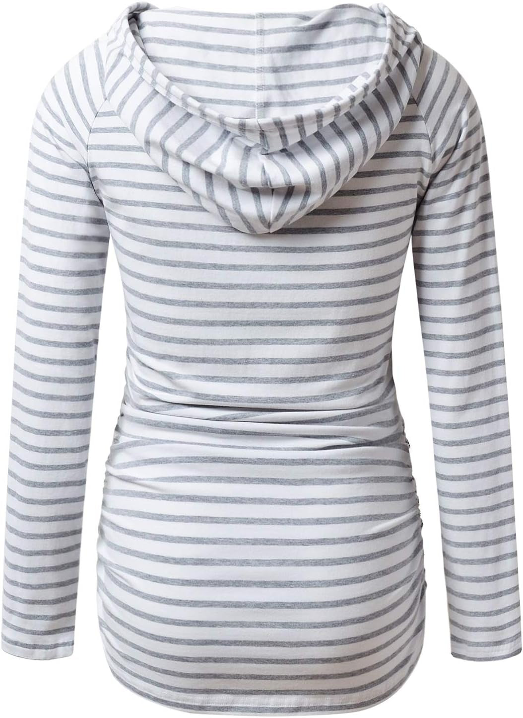 Long Sleeve Maternity Hoodie - Casual Pregnancy Sweatshirt Top