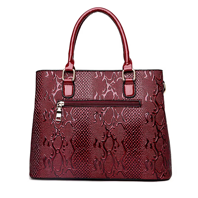Designer Leather Tote Bag for Women - Luxury Large Capacity Shoulder and Crossbody Handbags