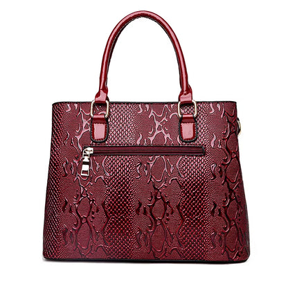 Designer Leather Tote Bag for Women - Luxury Large Capacity Shoulder and Crossbody Handbags