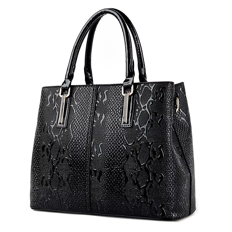 Designer Leather Tote Bag for Women - Luxury Large Capacity Shoulder and Crossbody Handbags
