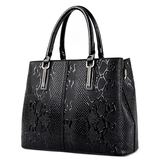 Designer Leather Tote Bag for Women - Luxury Large Capacity Shoulder and Crossbody Handbags