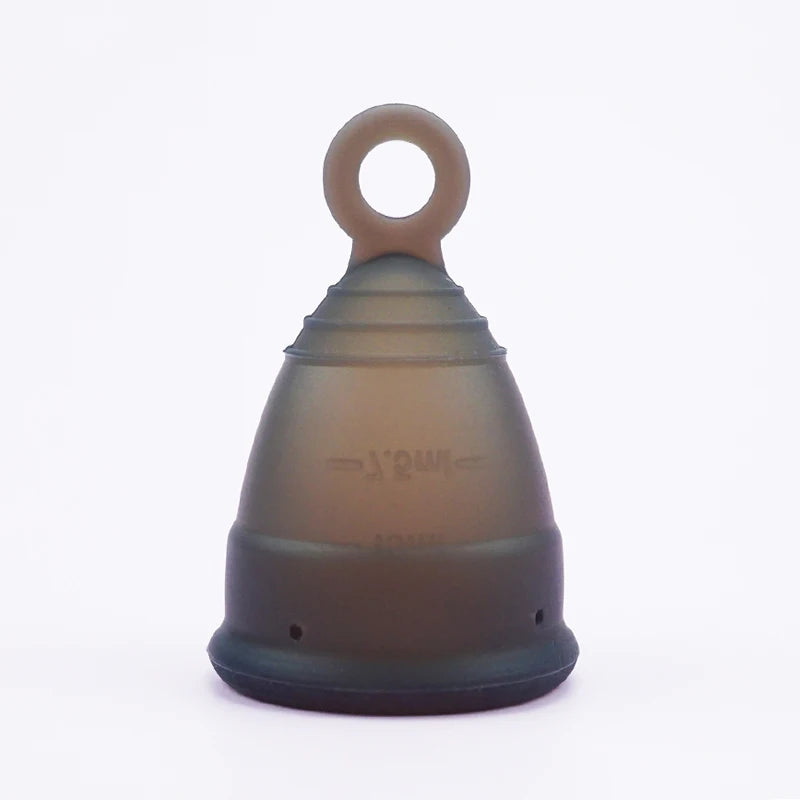 Medical Silicone Menstrual Cup with Ring Women Certified Copa Menstrual Collector Reusable Vaginal Care Health Period Cup