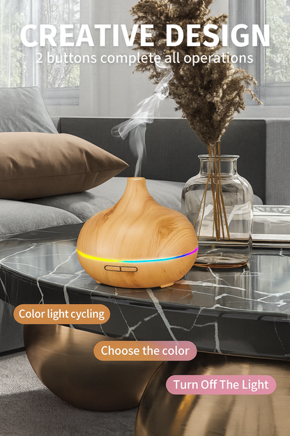Aroma Diffuser for Essential Oils Large Room – Ultrasonic Aromatherapy Diffuser with 10 Essential Oils, Cool Mist Humidifier & Vaporizer for Home & Bedroom