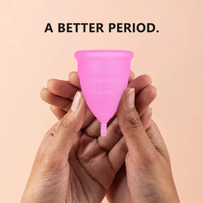 Medical Silicone Menstrual Cup with Ring Women Certified Copa Menstrual Collector Reusable Vaginal Care Health Period Cup