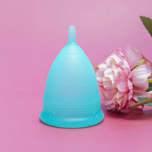 Medical Silicone Menstrual Cup with Ring Women Certified Copa Menstrual Collector Reusable Vaginal Care Health Period Cup