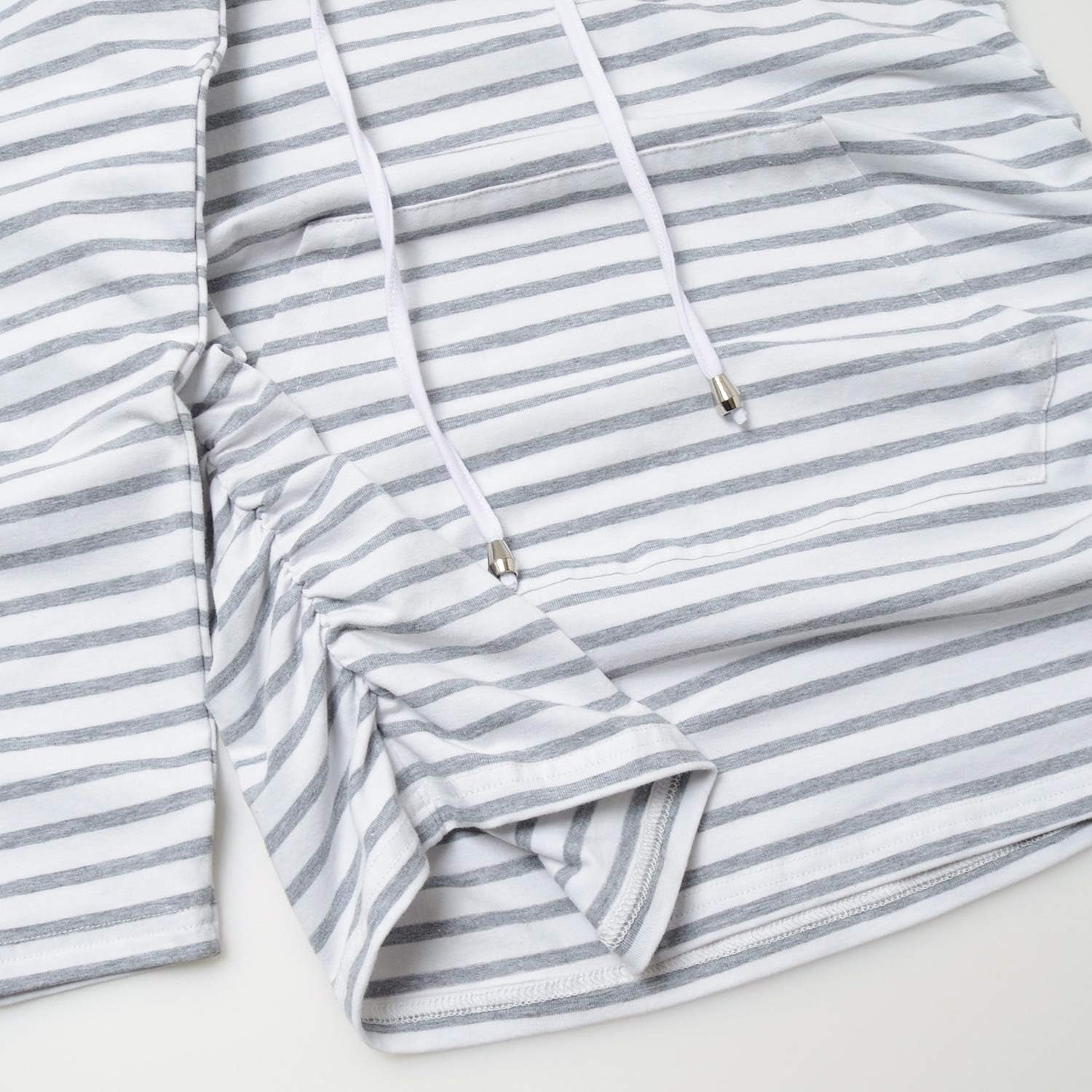 Long Sleeve Maternity Hoodie - Casual Pregnancy Sweatshirt Top