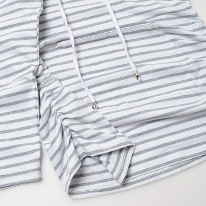 Long Sleeve Maternity Hoodie - Casual Pregnancy Sweatshirt Top