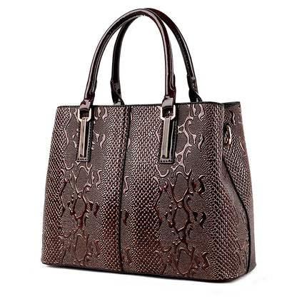 Designer Leather Tote Bag for Women - Luxury Large Capacity Shoulder and Crossbody Handbags