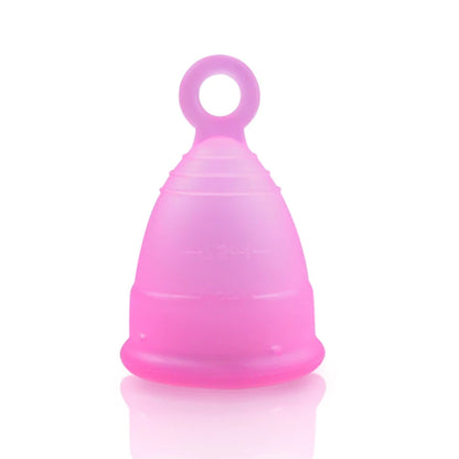 Medical Silicone Menstrual Cup with Ring Women Certified Copa Menstrual Collector Reusable Vaginal Care Health Period Cup