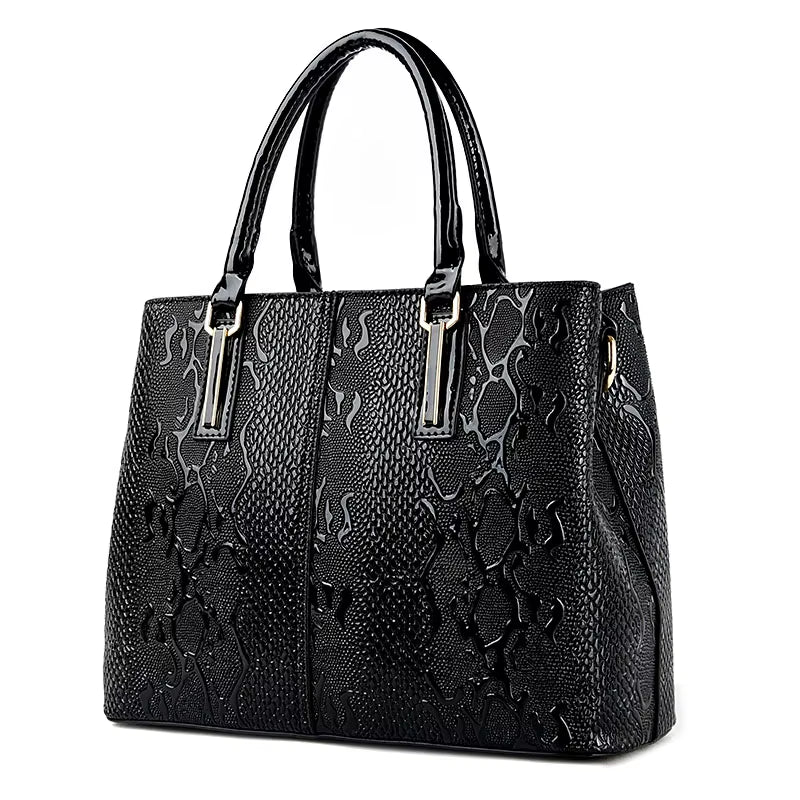 Designer Leather Tote Bag for Women - Luxury Large Capacity Shoulder and Crossbody Handbags