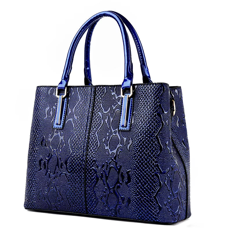 Designer Leather Tote Bag for Women - Luxury Large Capacity Shoulder and Crossbody Handbags