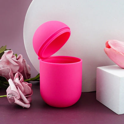 Silicone Case Sterilizer Bpa-Free Cleaner Container to Clean and Store Menstrual Cups Sterilizer