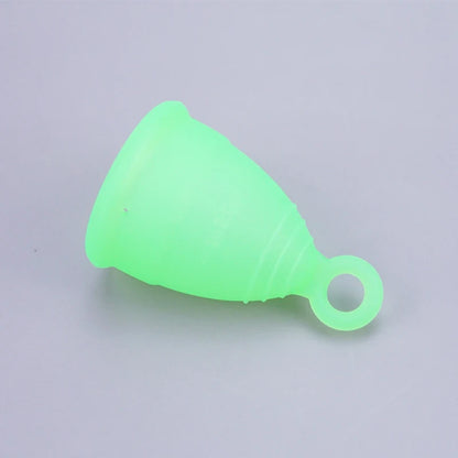 Medical Silicone Menstrual Cup with Ring Women Certified Copa Menstrual Collector Reusable Vaginal Care Health Period Cup