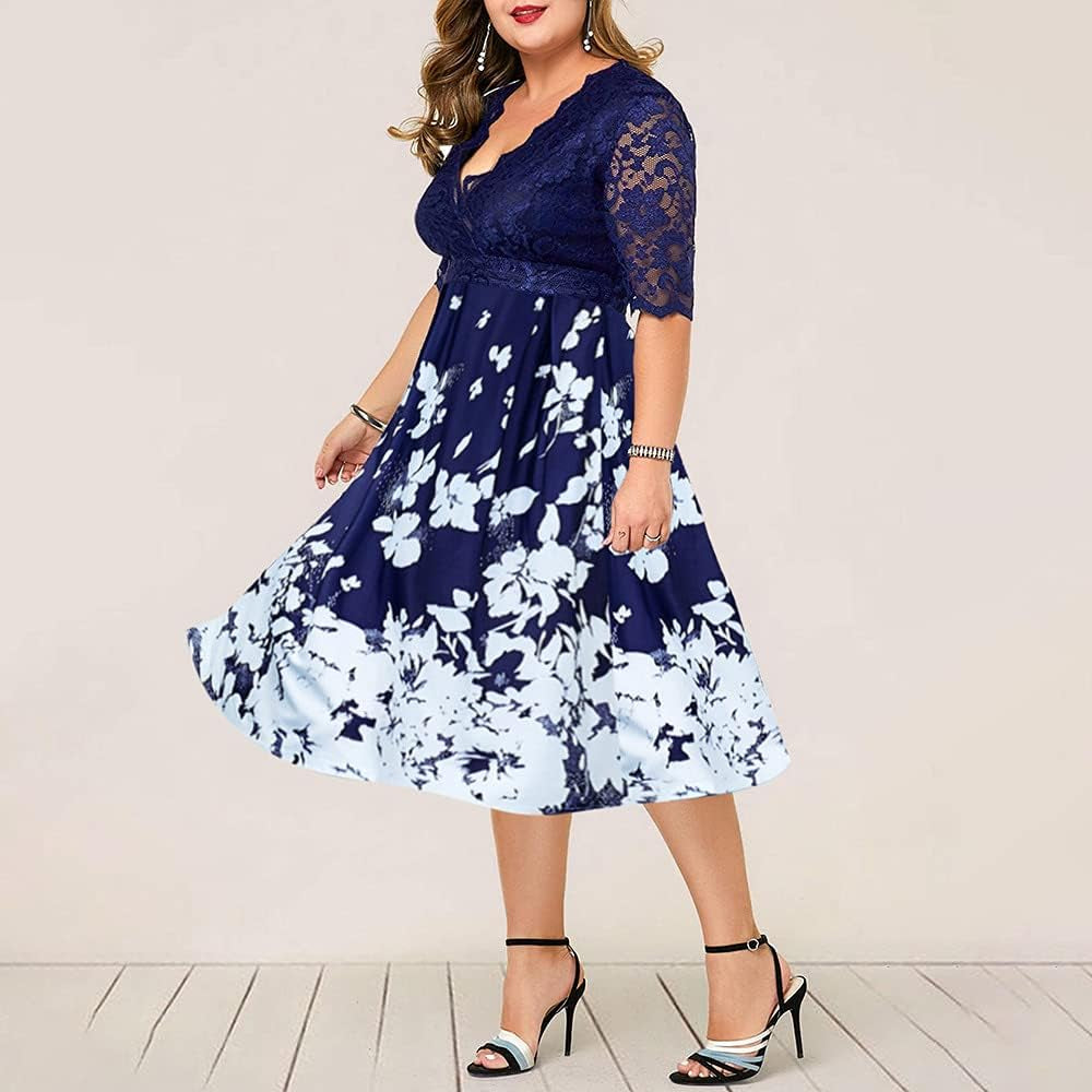 Plus Size Maxi Dresses for Women - Elegant Summer Attire for Wedding Guests 2021