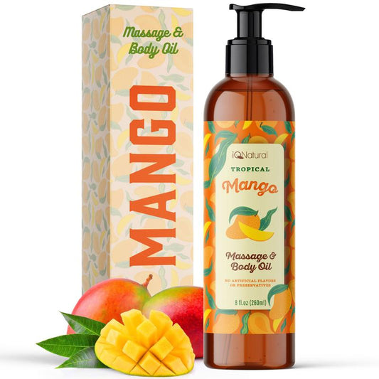 Mango Massage Oils, Massage Oils for Massage Therapy, Tropical Massage Oil, Hydrating Massage Oil–8Oz