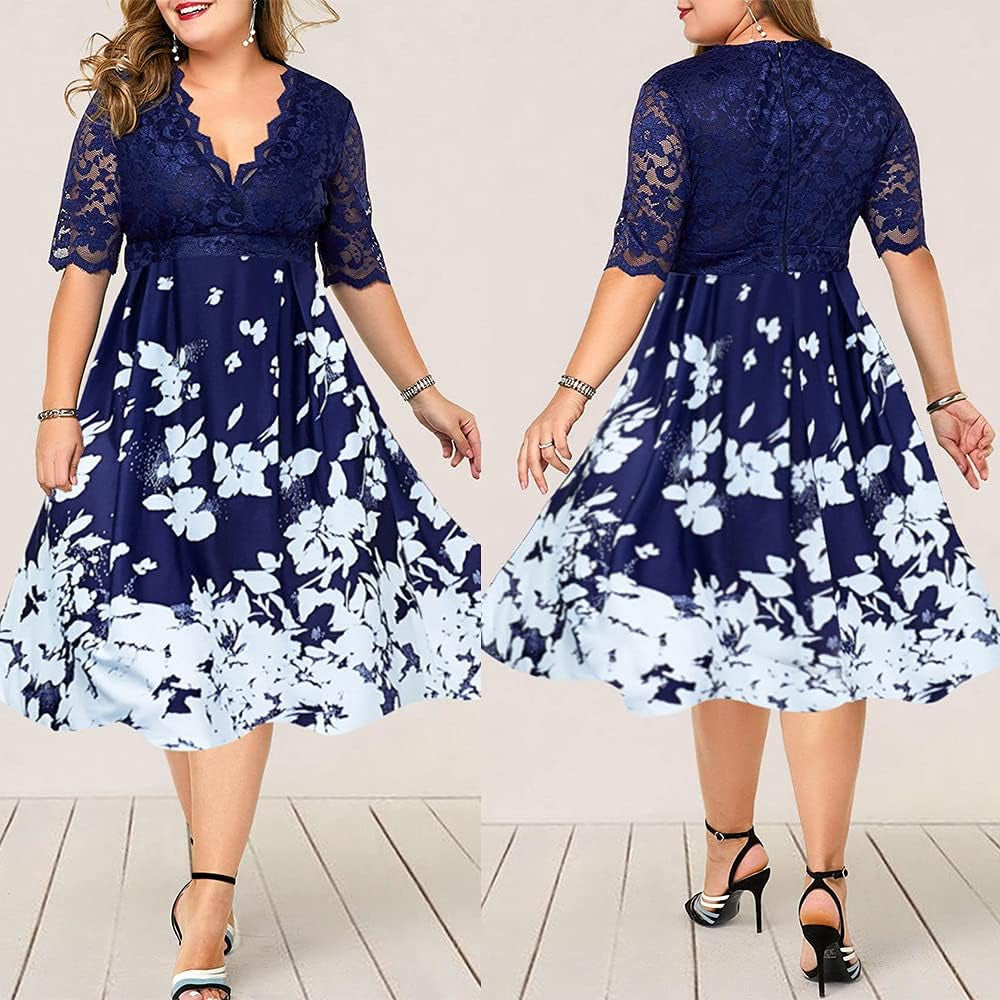 Plus Size Maxi Dresses for Women - Elegant Summer Attire for Wedding Guests 2021