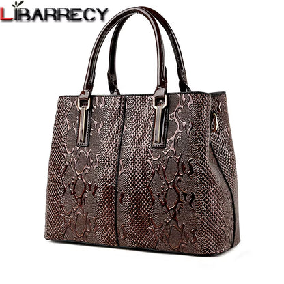 Designer Leather Tote Bag for Women - Luxury Large Capacity Shoulder and Crossbody Handbags